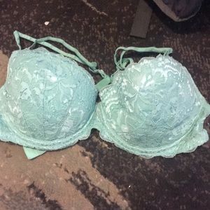 34 d teal lace bra